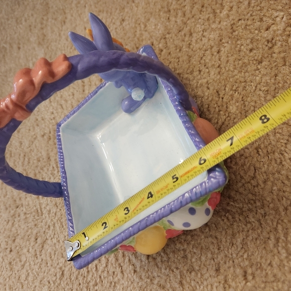 Vintage Ultra Rare Warner Bros. Tweety Bird Easter Basket Candy Dish 1999 - Picture 6 of 7